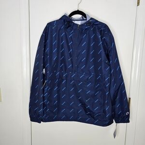 Champion Navy Blue Windbreaker Jacket Men's Size Large